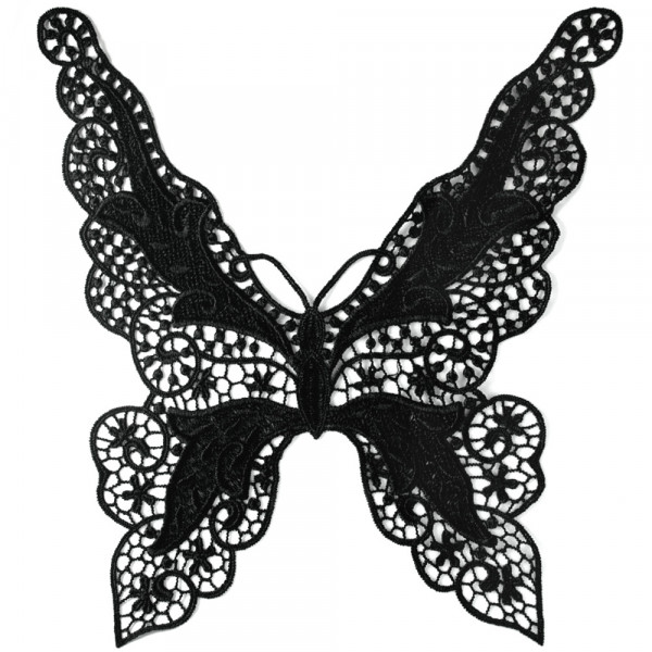 Spitzenkragen Applikation Schmetterling XL