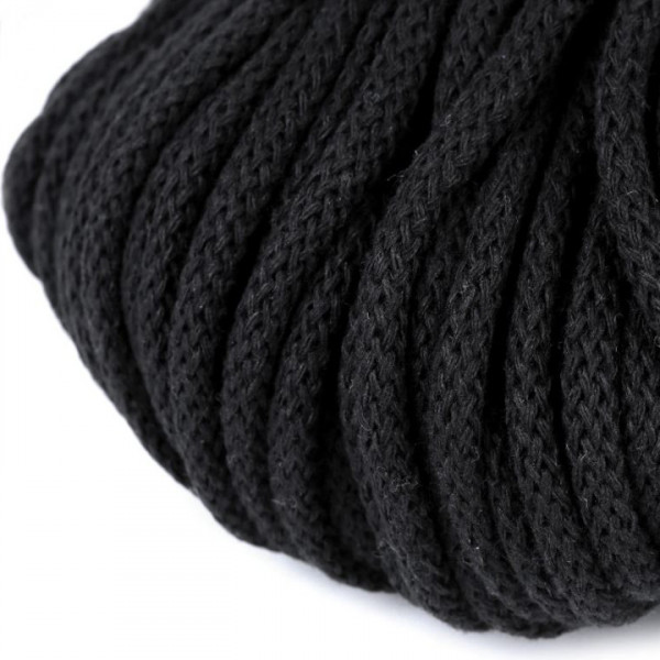 1m Kordel 5mm Schwarz