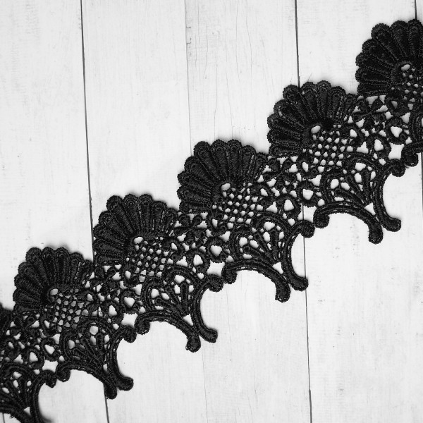 Borte Ornamente 8cm schwarz