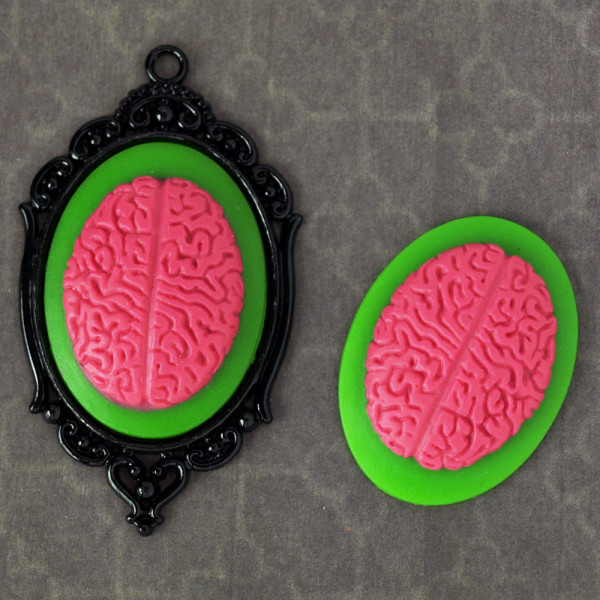 Kamee Brains zombie horrorpunk diy material 30*40