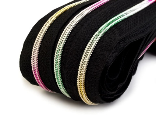 5mm Spiralreißverschluss Regenbogen Meterware