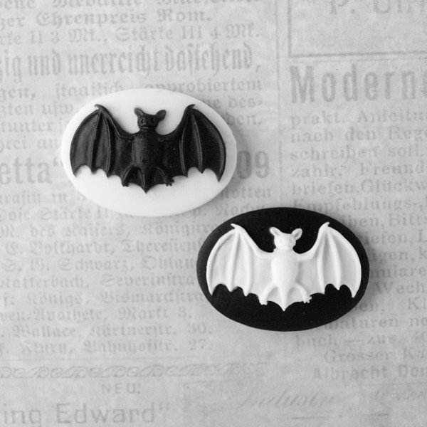 Fledermaus kamee klein 18 x 25mm