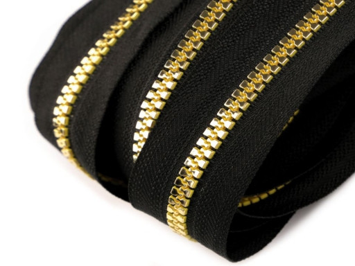 5mm Reißverschluss Meterware goldfarben