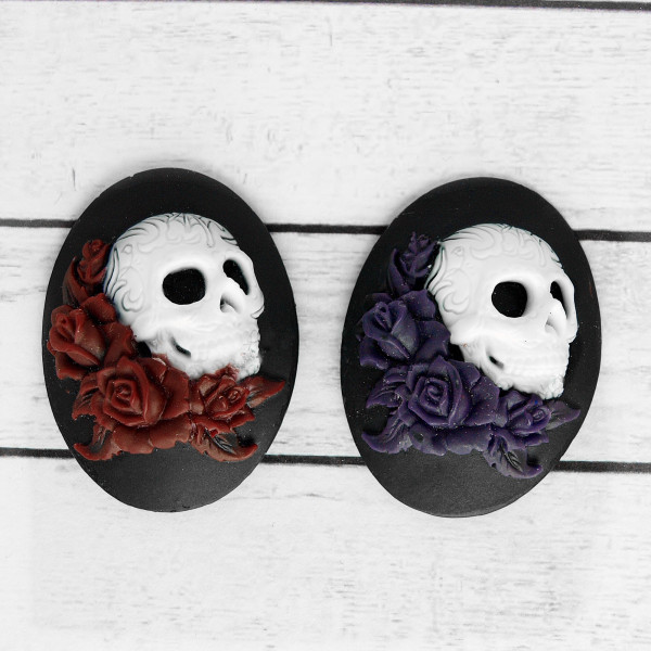 Kamee totenkopf skull fee diy material 30*40