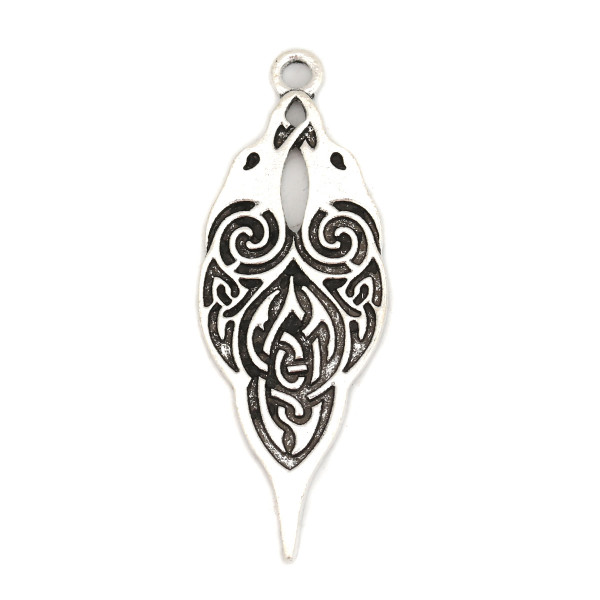 Anhänger Hugin Munin Feder Raben 47mm