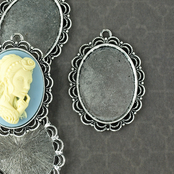 Fassung, basis, metall, kamee, günstig, schmuck, diy, material, kaufen, selber machen