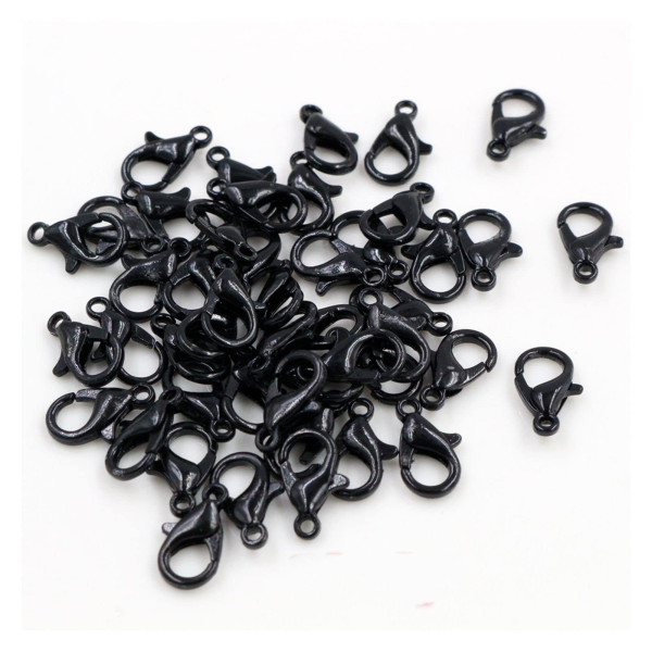 10 Karabiner Schwarz Groß