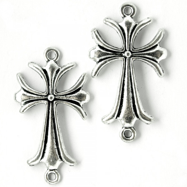Kreuz Anhänger Verbinder schmuck material kaufen diy gothic
