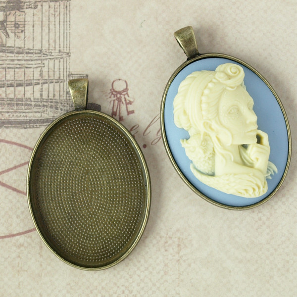 Fassung, basis, metall, kamee, günstig, schmuck, diy, material, kaufen, selber machen