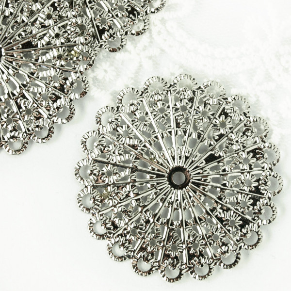 Schmuckornament, Ornament, Vintage, Kette, Mengenrabatt, einzeln, klein, biegsam, aluminium, ziseliert, billig, großhandel, diy, selber machen, nickelfrei
