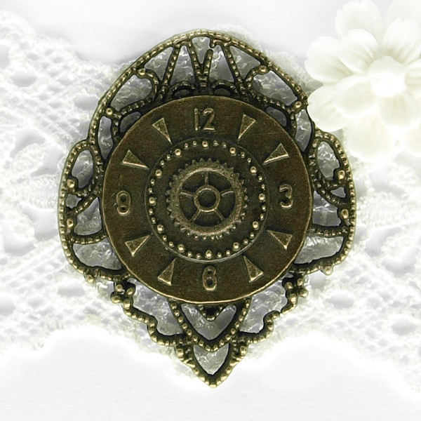 Anhänger Charm Uhr Schmuck basteln