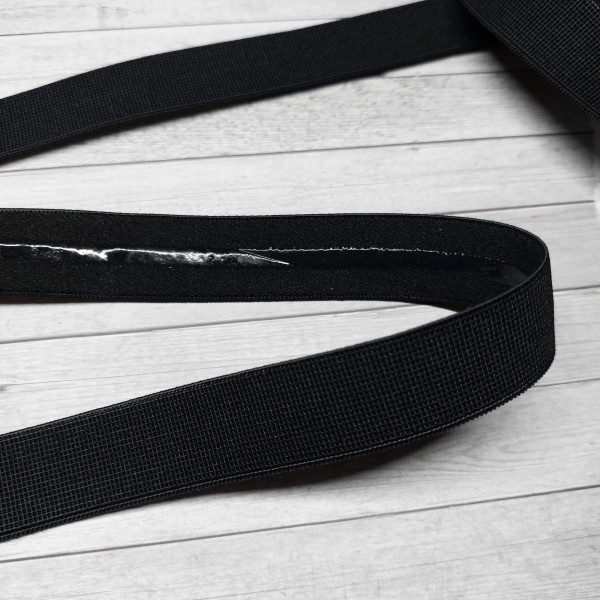 10m Wäschegummi 20mm mit Silikonstreifen