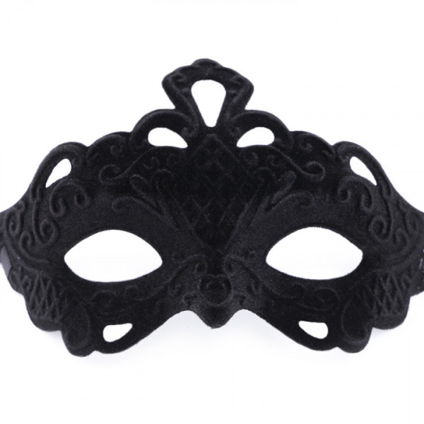 Maske Beflockt Schwarz