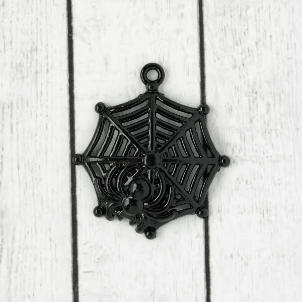 Anhänger spine netz schwarz material schmuck
