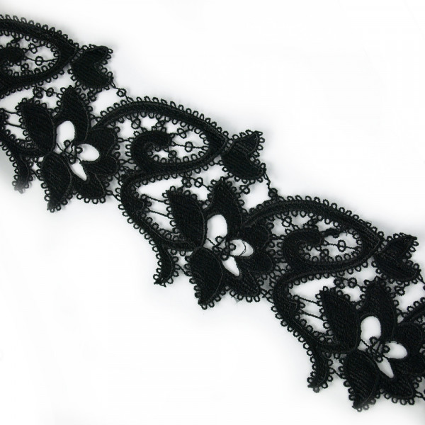 Borte 11cm breit schwarz ornamente kaufen diy opulent designer