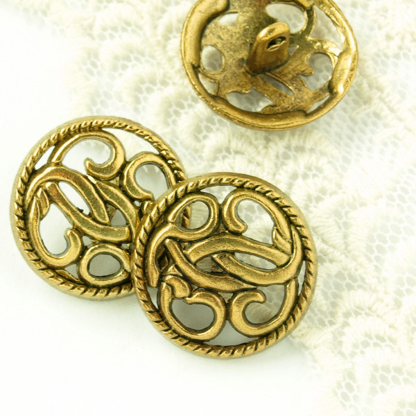 Knöpfe Ornamente Gold kaufen günstig