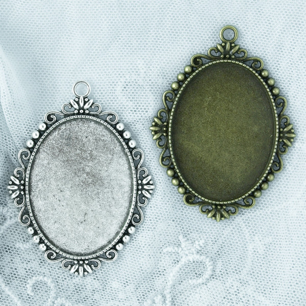 Fassung (L) Kamee Metall (Großpckg/Einzeln)