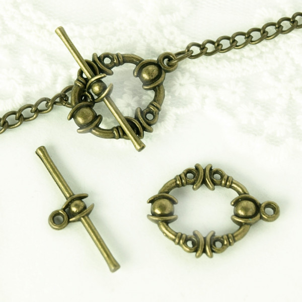 schmuck, schmuckverschluss, selber machen, zuibehör, kaufen, schmuck, altmessing, china, knebelverschluss