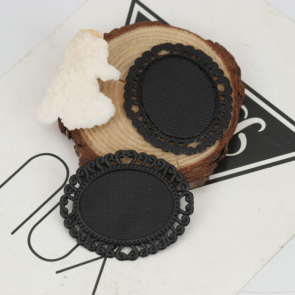 Fassung quer schwarz (L)