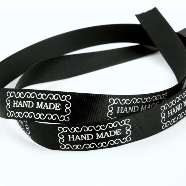 1m Satinband "Handmade"