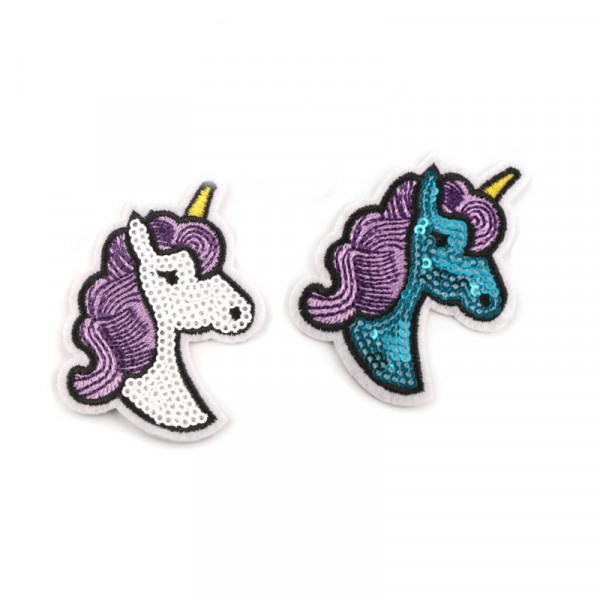 Patch Einhorn Pailletten