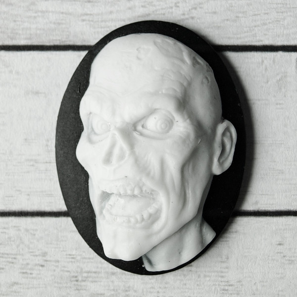 zombie schädel kamee dead resin schmuck goth diy mateial