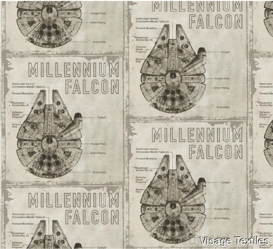 Baumwollstoff Millenium Falcon
