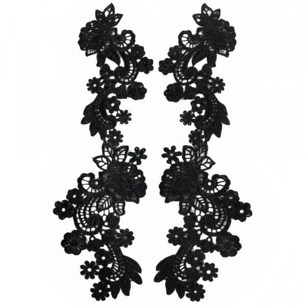 Applikation aus spitze schwarz kaufen