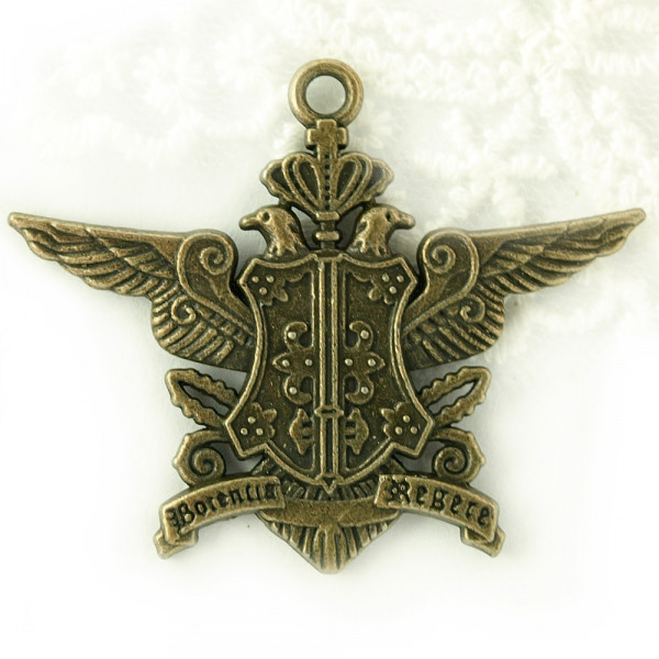 anhänger, schmuck, kette, altmessing, groß, material, kaufen, wappen, crest, Kuroshitsuji