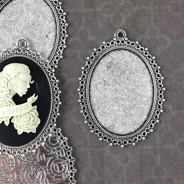 Fassung, basis, metall, kamee, günstig, schmuck, diy, material, kaufen, selber machen