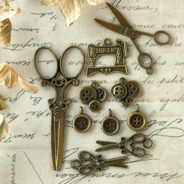 Anhänger Set Schmuck Nähen Schneider Geschenk