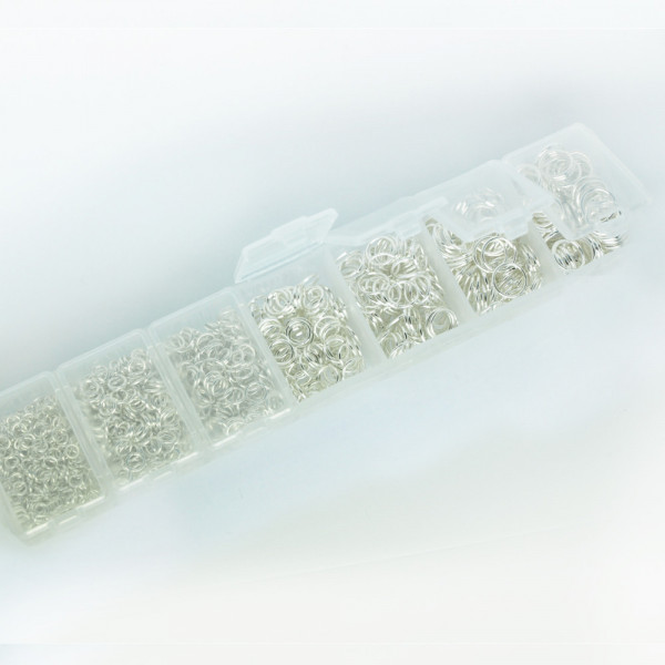 Schmuck Biegeringe basteln box sortierbox material plastik stainless steel