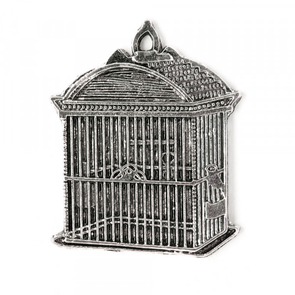 Vogelkäfig, anhänger vintage silber schmuck Gothic