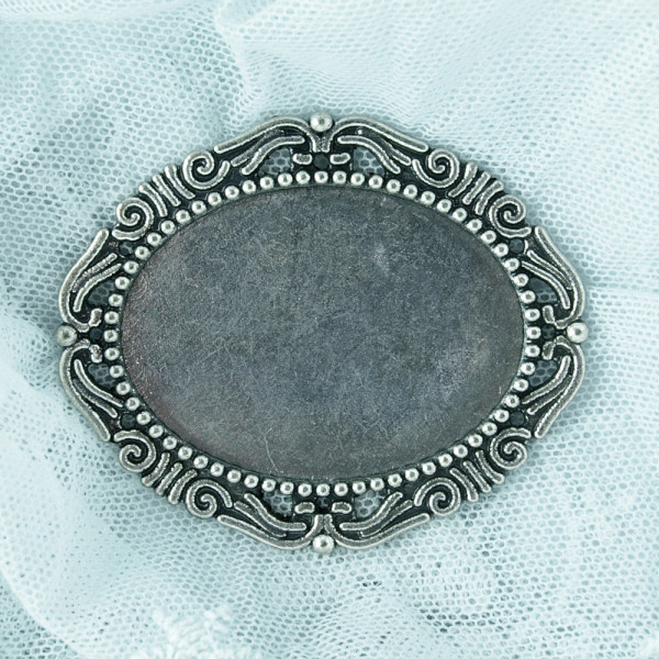 Fassung (L) Kamee Quer Metall
