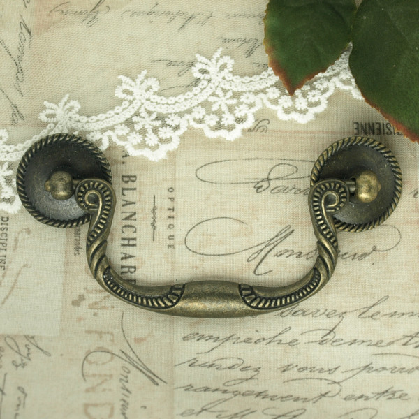 Metallgriff Altmessing 5tlg.