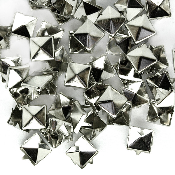 Nieten Pyramidennieten Silber 8mm 50 100 1000 Stück