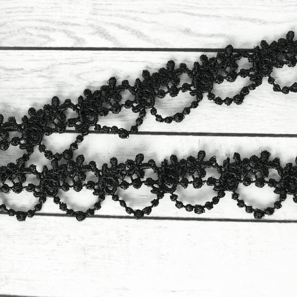 spitze borte spitzenborte rosen gothic schwarz ketten schmal