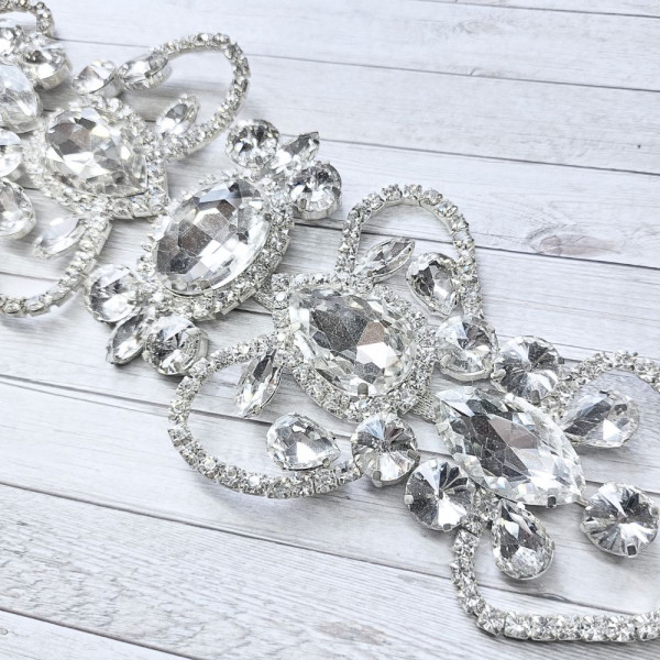 Glitzer Applikation Ornament Kostümschmuck zum Aufnähen