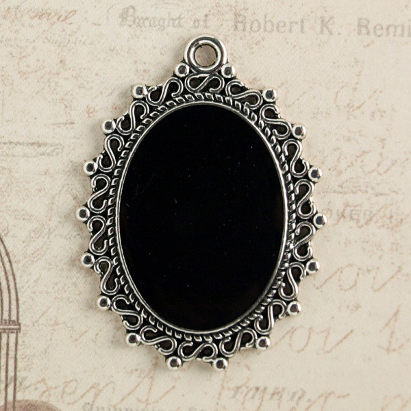 Metallanhänger Amulett Plain