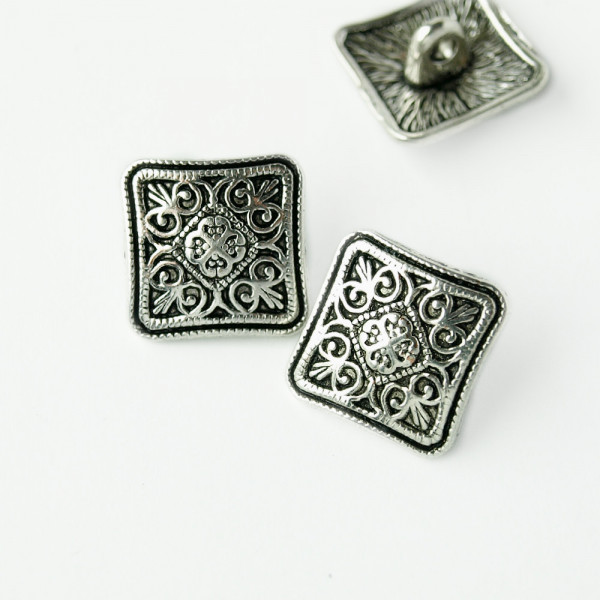 knopf, metall, quadrat, raute, vintage, edel, kaufen, historisch, gothic, material, kaufen