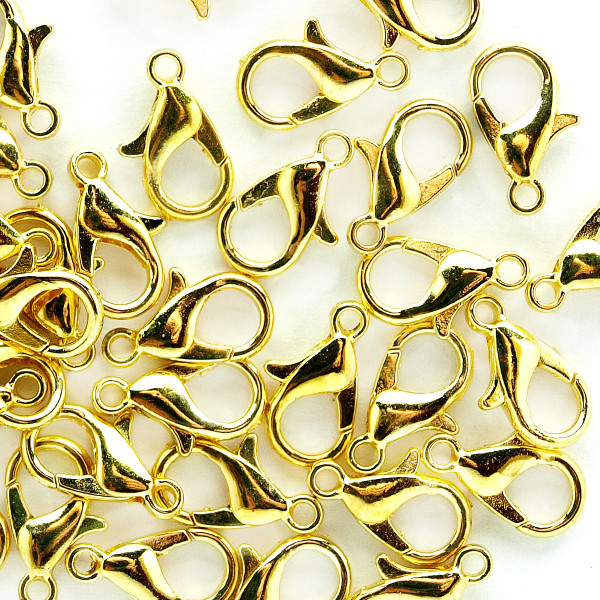 Karabiner Verschluss 12mm Schmuck Gold