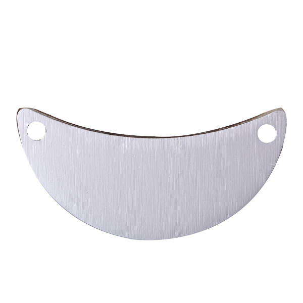 Verbinder Aluminium gebürstet Halbmond 44mm