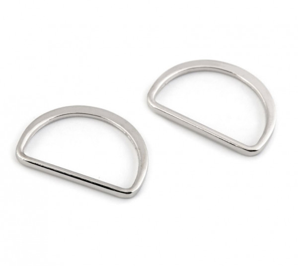 D Ringe 30mm Metall flach