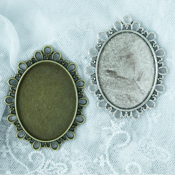 Fassung (L) Kamee Metall (Großpckg/Einzeln)