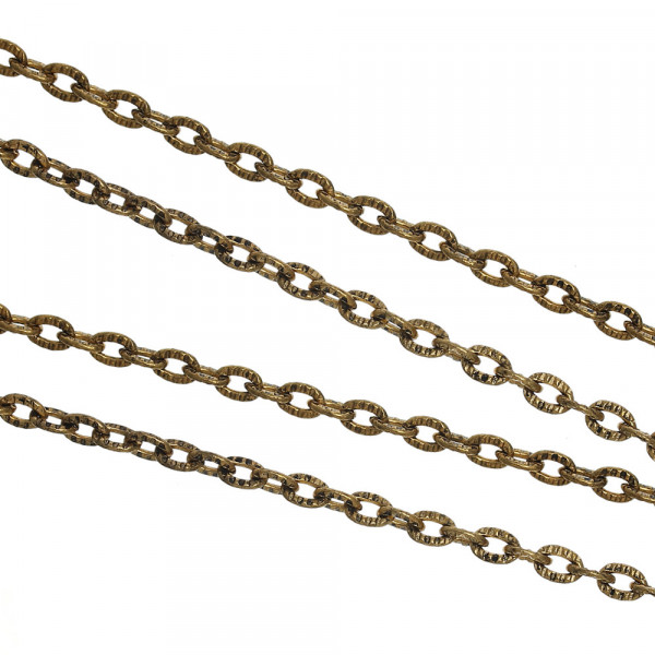 Gliederkette 3mm Goldfarben