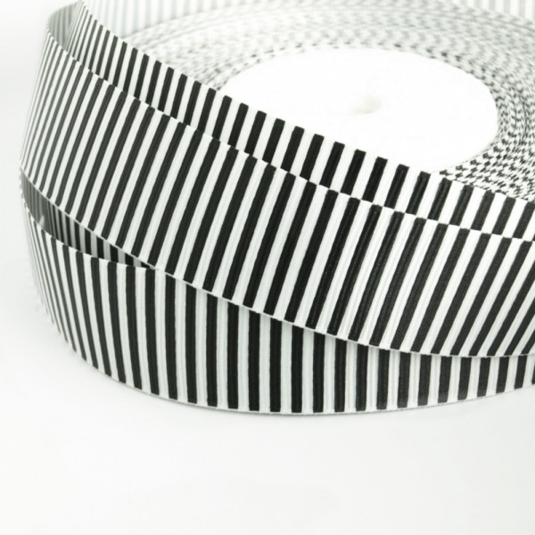 Ripsband streifen gestreift schwarz weiß kaufen Mengenrabatt