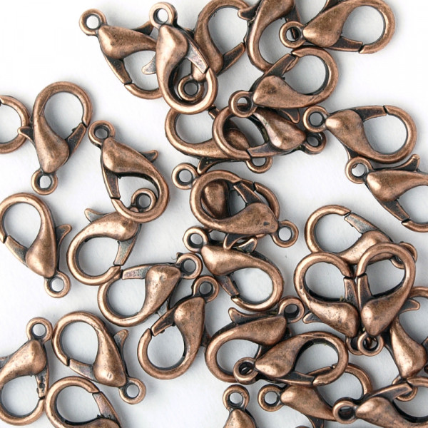 10 Karabiner Kupferfarben