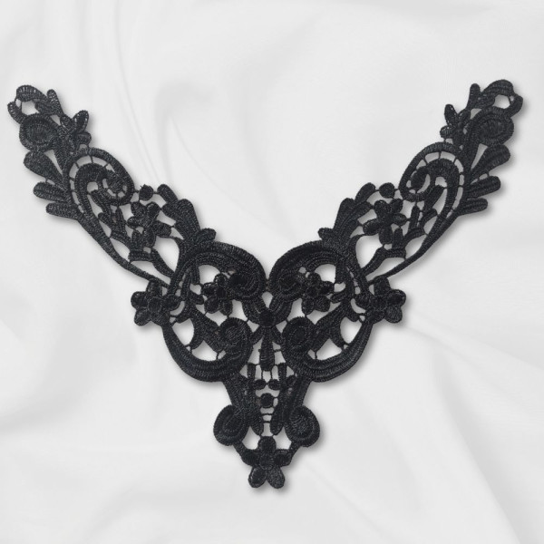 Venise Lace Choker Kragen schwarz