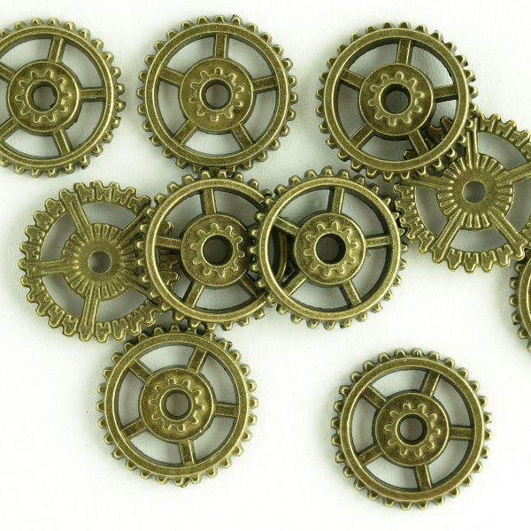 Zahnrad Steampunk Pack Silber Basteln Uhrenteile Schmuck Modellbau Ring