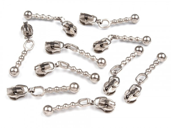 Zipper 3mm Silber